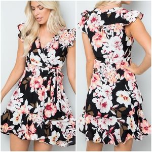 Anthropologie Miami Wrap Floral Dress Size M